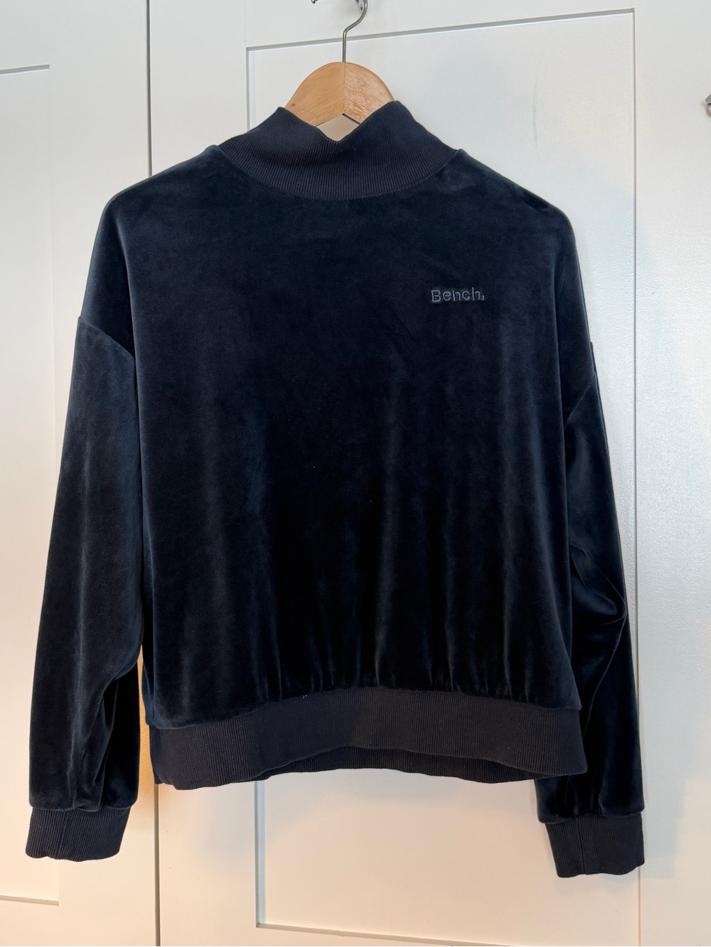Bench Velour Mock-Neck Sweater